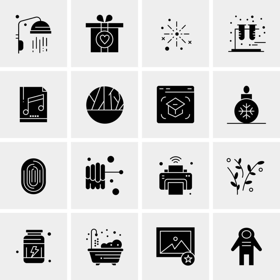 16 universelle Business-Icons Vektor kreative Icon-Illustration zur Verwendung in Web- und Mobilprojekten