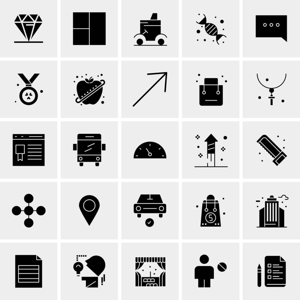 25 universelle Business-Icons Vektor kreative Icon-Illustration zur Verwendung in Web- und Mobilprojekten