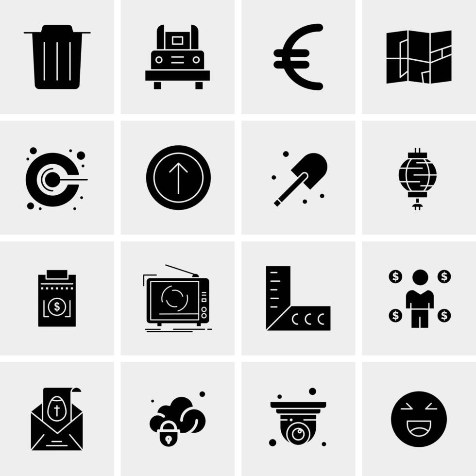 16 universelle Business-Icons Vektor kreative Icon-Illustration zur Verwendung in Web- und Mobilprojekten