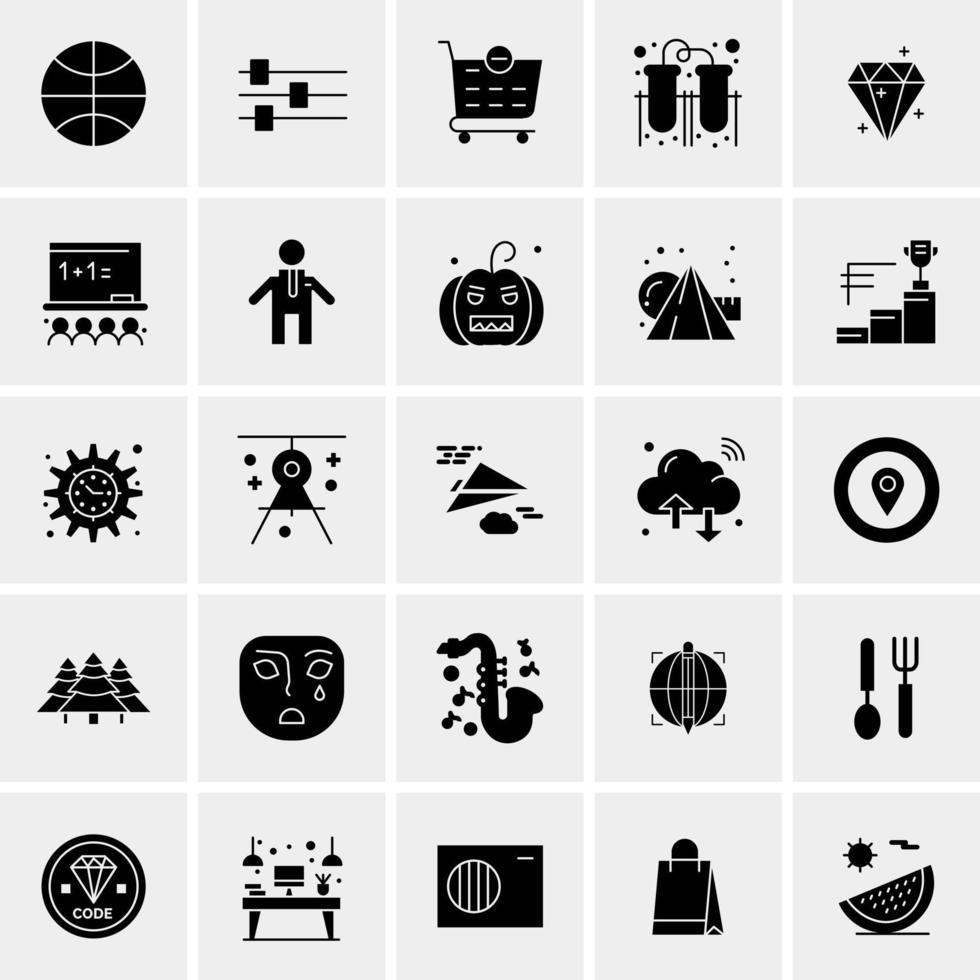 25 universelle Business-Icons Vektor kreative Icon-Illustration zur Verwendung in Web- und Mobilprojekten