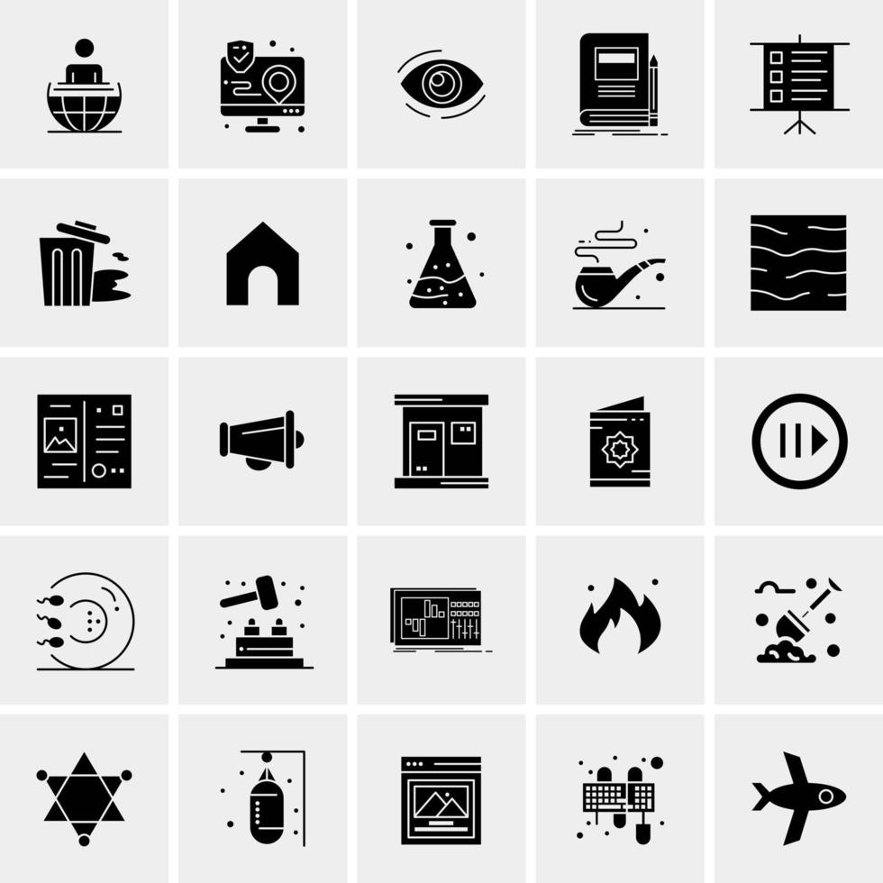 25 universelle Business-Icons Vektor kreative Icon-Illustration zur Verwendung in Web- und Mobilprojekten