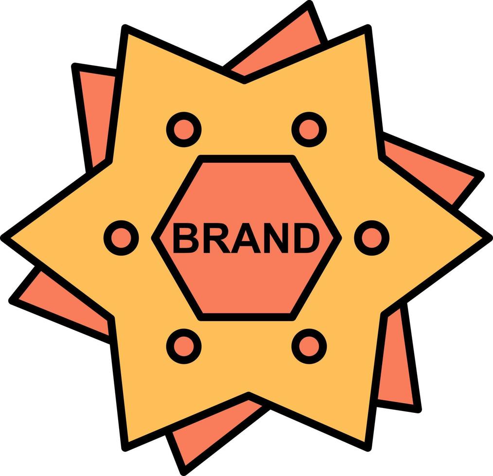 Star Branding Marke Logo Form flach Farbe Symbol Vektor Symbol Banner Vorlage