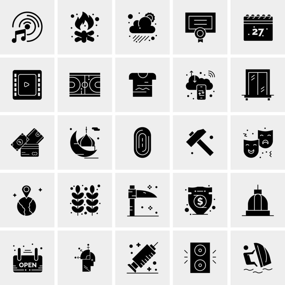 25 universelle Business-Icons Vektor kreative Icon-Illustration zur Verwendung in Web- und Mobilprojekten