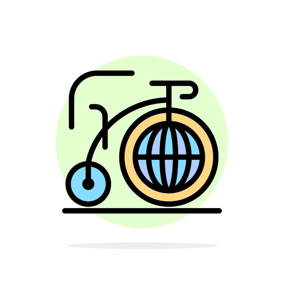 stor cykel dröm inspiration abstrakt cirkel bakgrund platt Färg ikon vektor
