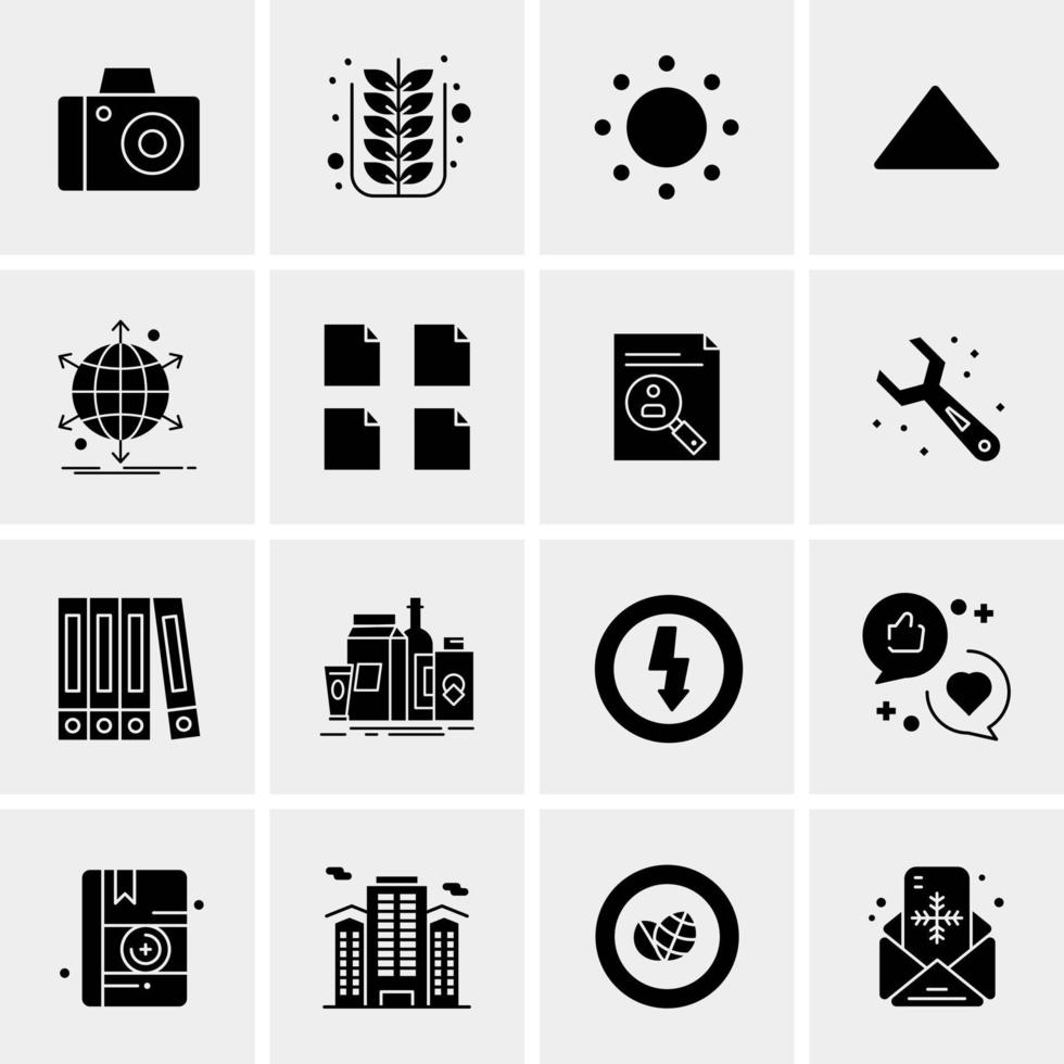 16 universelle Business-Icons Vektor kreative Icon-Illustration zur Verwendung in Web- und Mobilprojekten