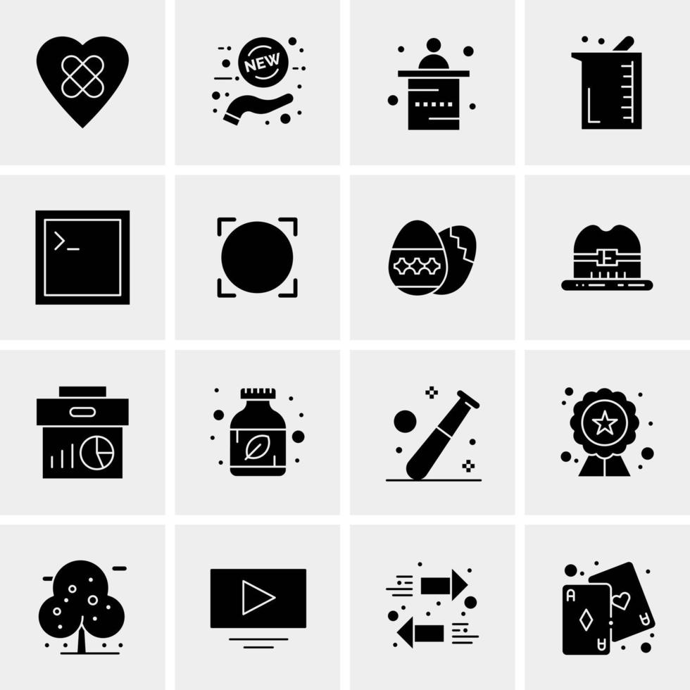 16 universelle Business-Icons Vektor kreative Icon-Illustration zur Verwendung in Web- und Mobilprojekten