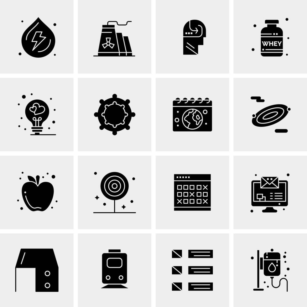 16 universelle Business-Icons Vektor kreative Icon-Illustration zur Verwendung in Web- und Mobilprojekten