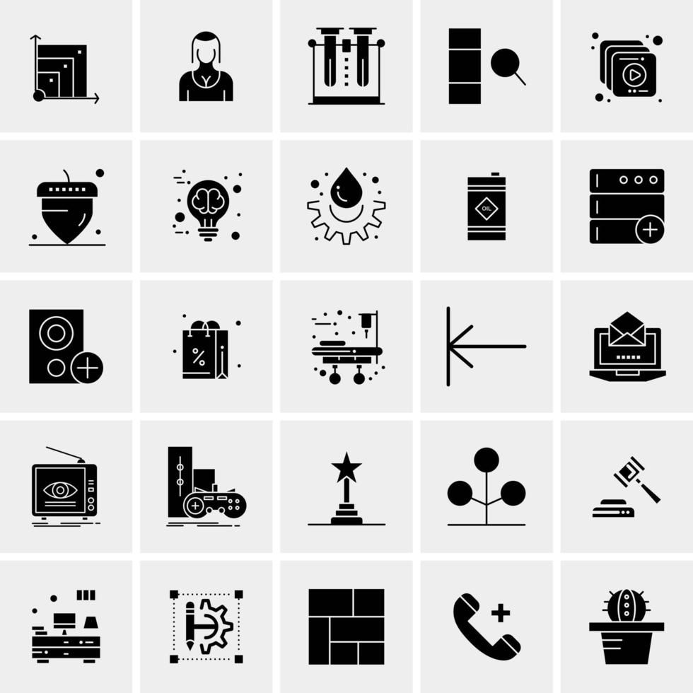 25 universelle Business-Icons Vektor kreative Icon-Illustration zur Verwendung in Web- und Mobilprojekten