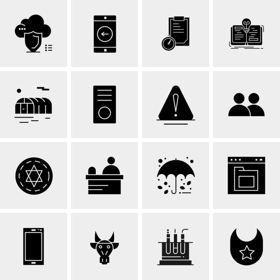 16 universelle Business-Icons Vektor kreative Icon-Illustration zur Verwendung in Web- und Mobilprojekten