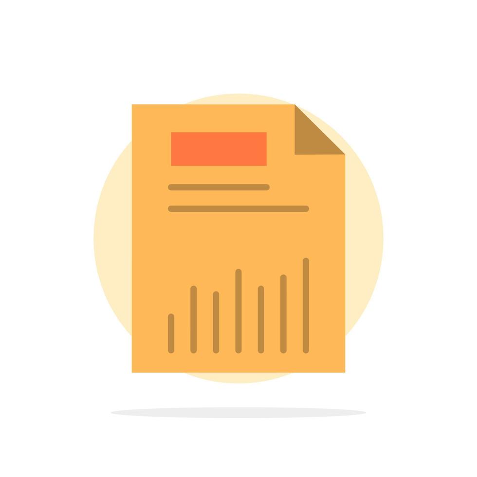 dokumentera företag Diagram finansiera Graf papper statistik abstrakt cirkel bakgrund platt Färg ikon vektor