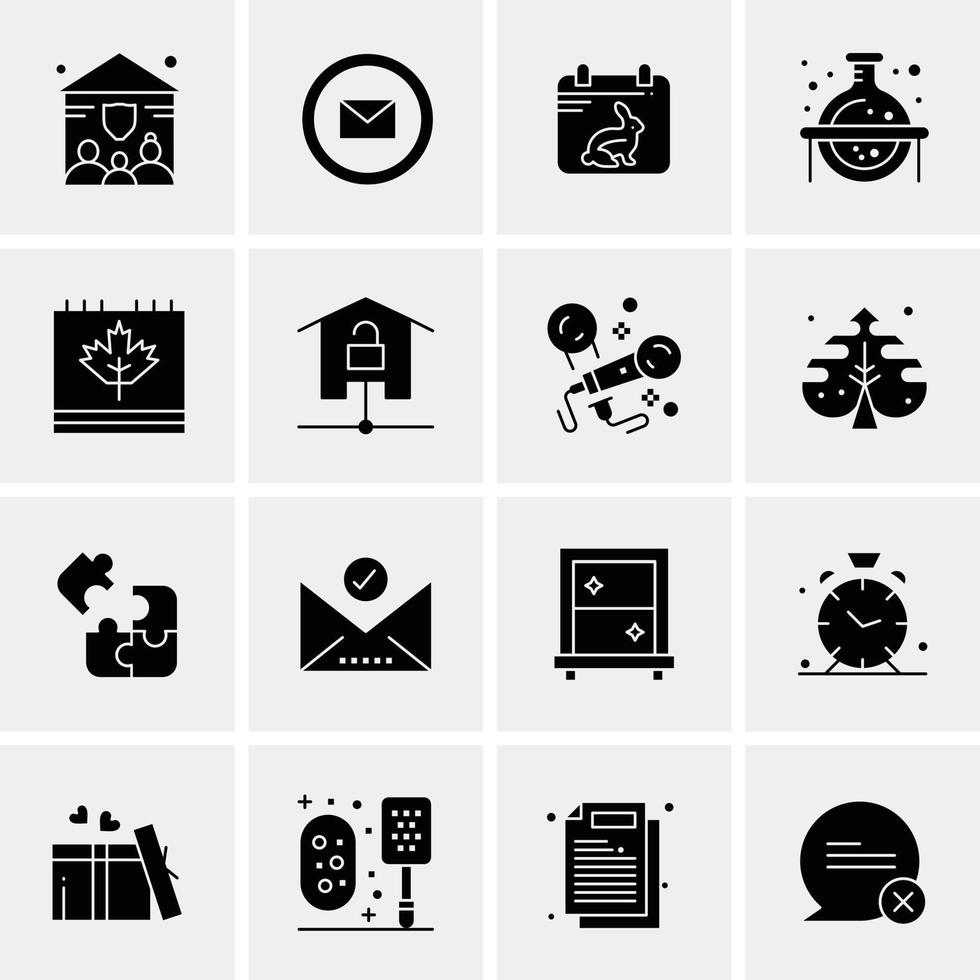 16 universelle Business-Icons Vektor kreative Icon-Illustration zur Verwendung in Web- und Mobilprojekten