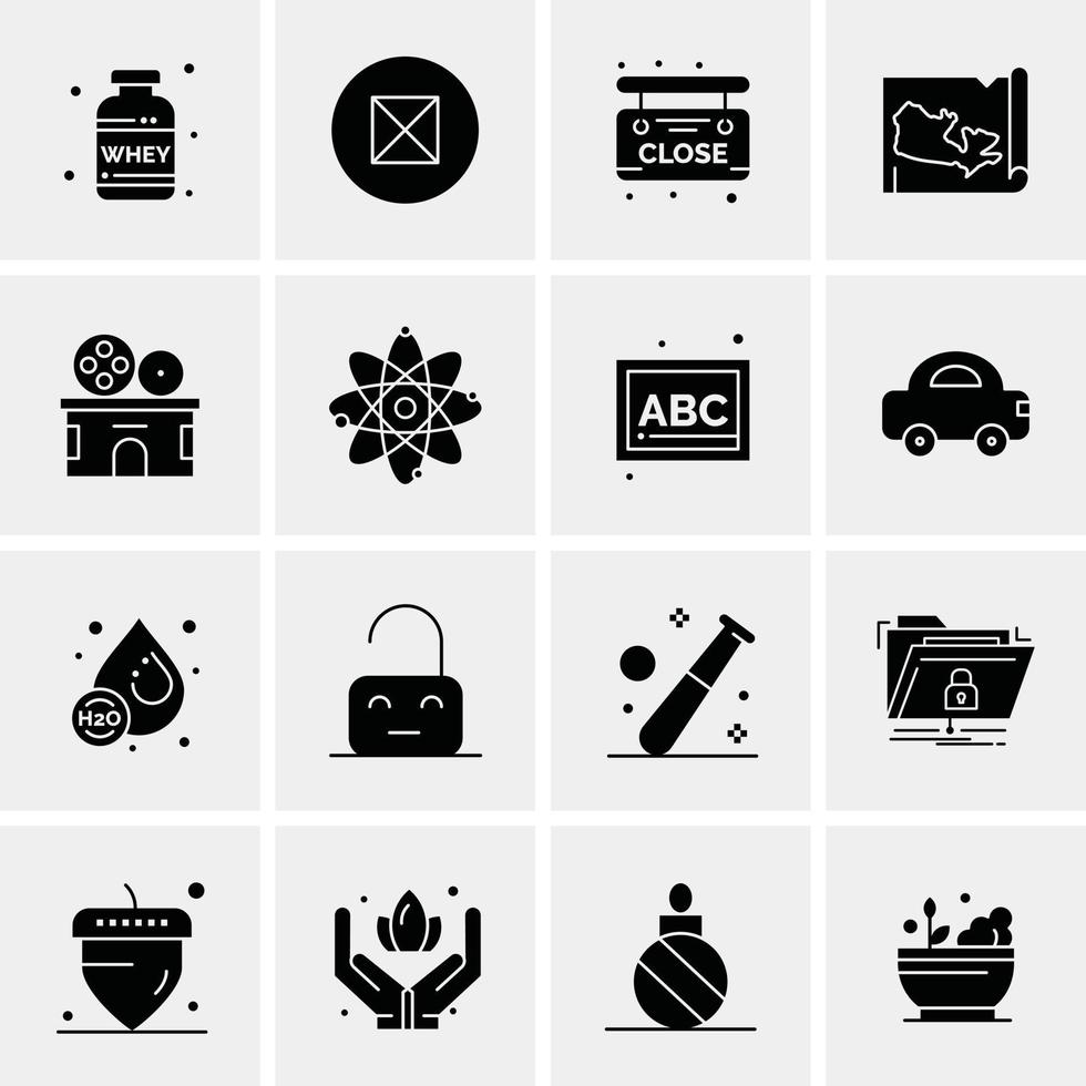 16 universelle Business-Icons Vektor kreative Icon-Illustration zur Verwendung in Web- und Mobilprojekten