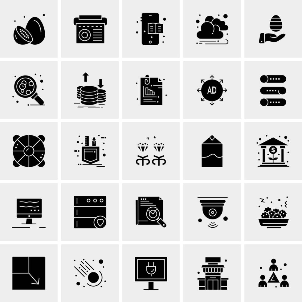 25 universelle Business-Icons Vektor kreative Icon-Illustration zur Verwendung in Web- und Mobilprojekten