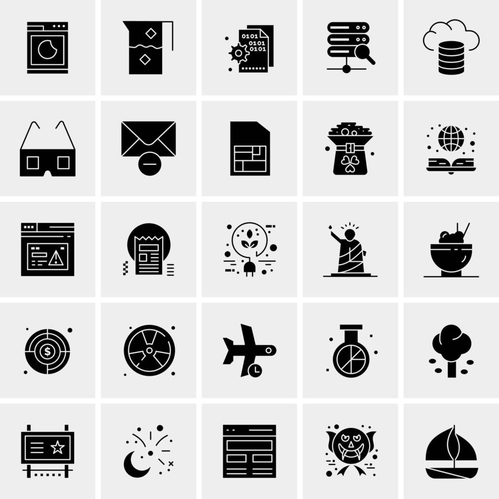 25 universelle Business-Icons Vektor kreative Icon-Illustration zur Verwendung in Web- und Mobilprojekten