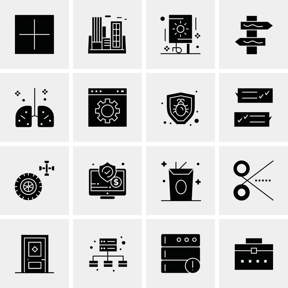 16 universelle Business-Icons Vektor kreative Icon-Illustration zur Verwendung in Web- und Mobilprojekten