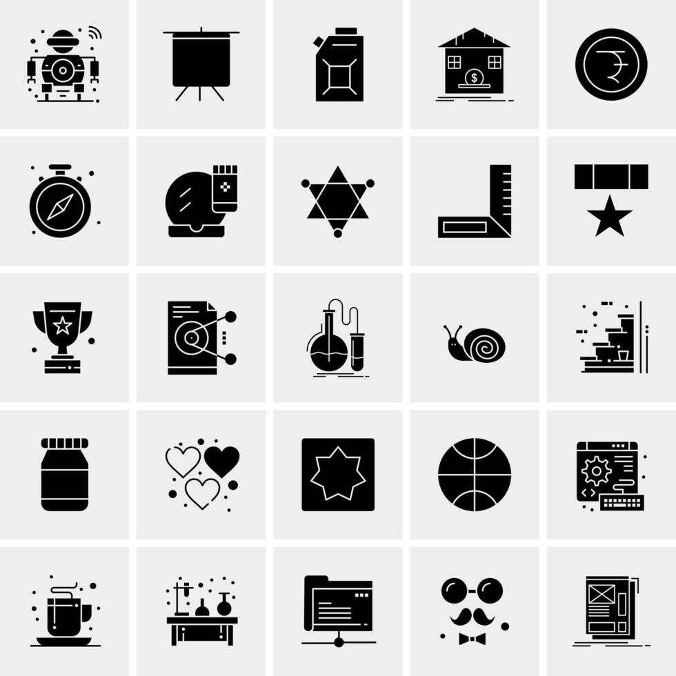 25 universelle Business-Icons Vektor kreative Icon-Illustration zur Verwendung in Web- und Mobilprojekten