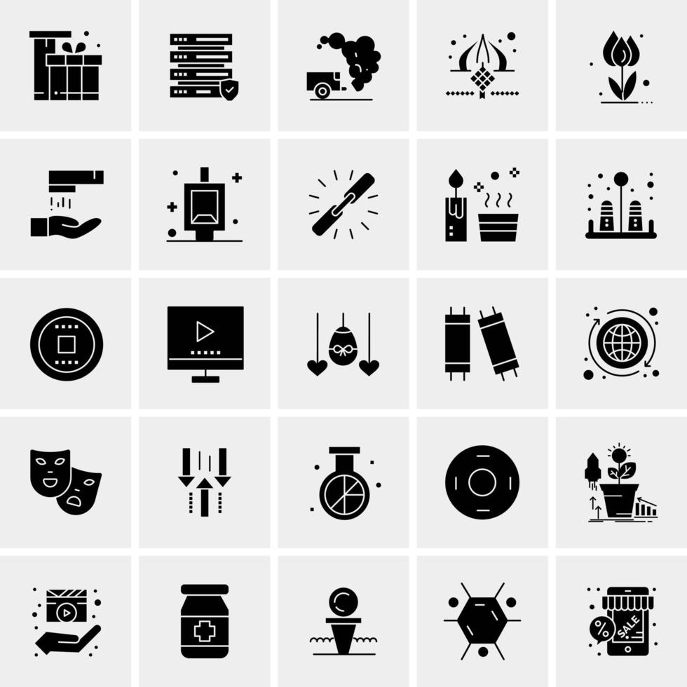 25 universelle Business-Icons Vektor kreative Icon-Illustration zur Verwendung in Web- und Mobilprojekten