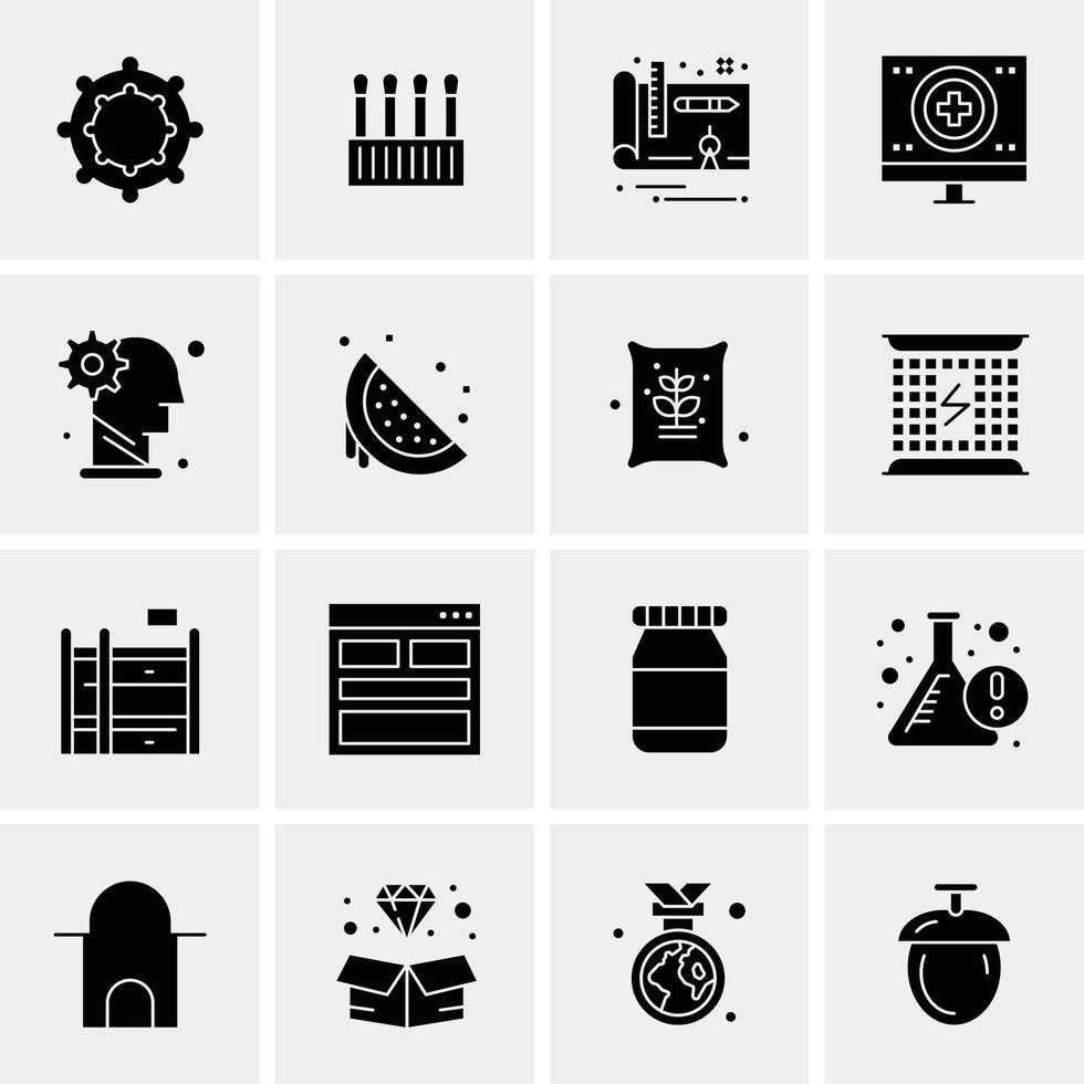 16 universelle Business-Icons Vektor kreative Icon-Illustration zur Verwendung in Web- und Mobilprojekten