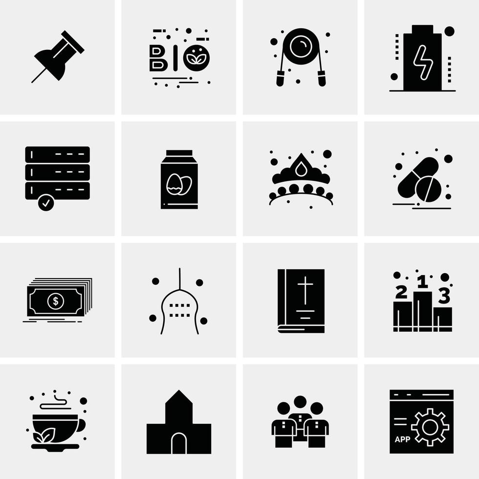 16 universelle Business-Icons Vektor kreative Icon-Illustration zur Verwendung in Web- und Mobilprojekten