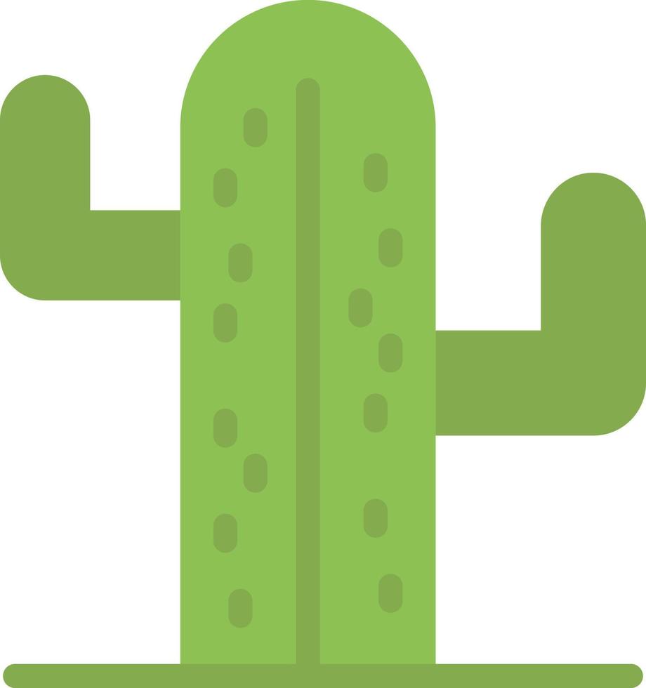 kaktus USA växt amerikan platt Färg ikon vektor ikon baner mall