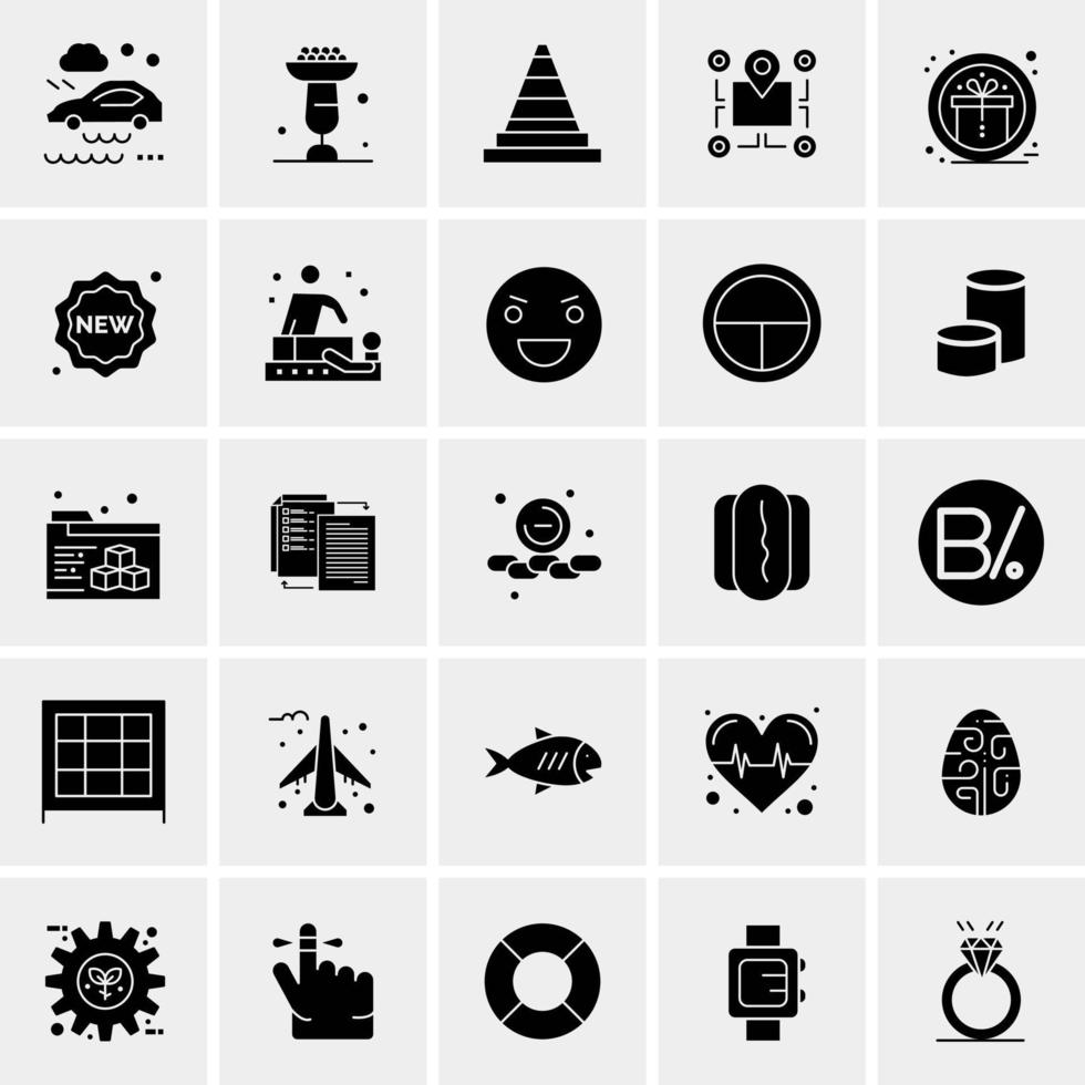 25 universelle Business-Icons Vektor kreative Icon-Illustration zur Verwendung in Web- und Mobilprojekten