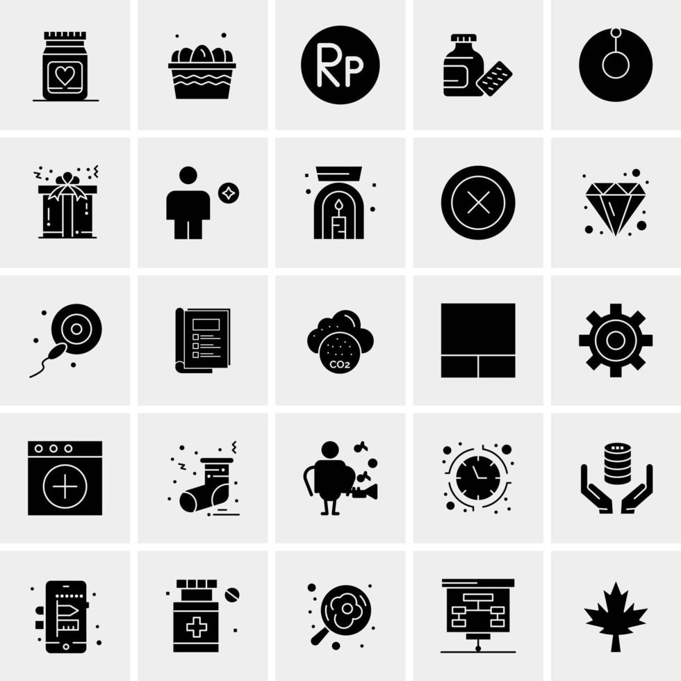 25 universelle Business-Icons Vektor kreative Icon-Illustration zur Verwendung in Web- und Mobilprojekten