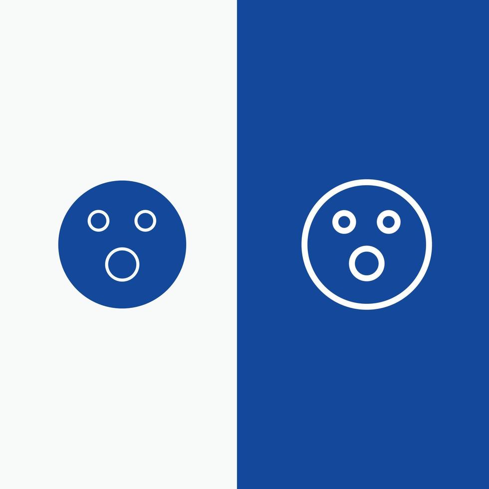 Golfball Foul Sport Spiellinie und Glyphe solides Symbol blaues Banner Linie und Glyphe solides Symbol blaues Banner vektor