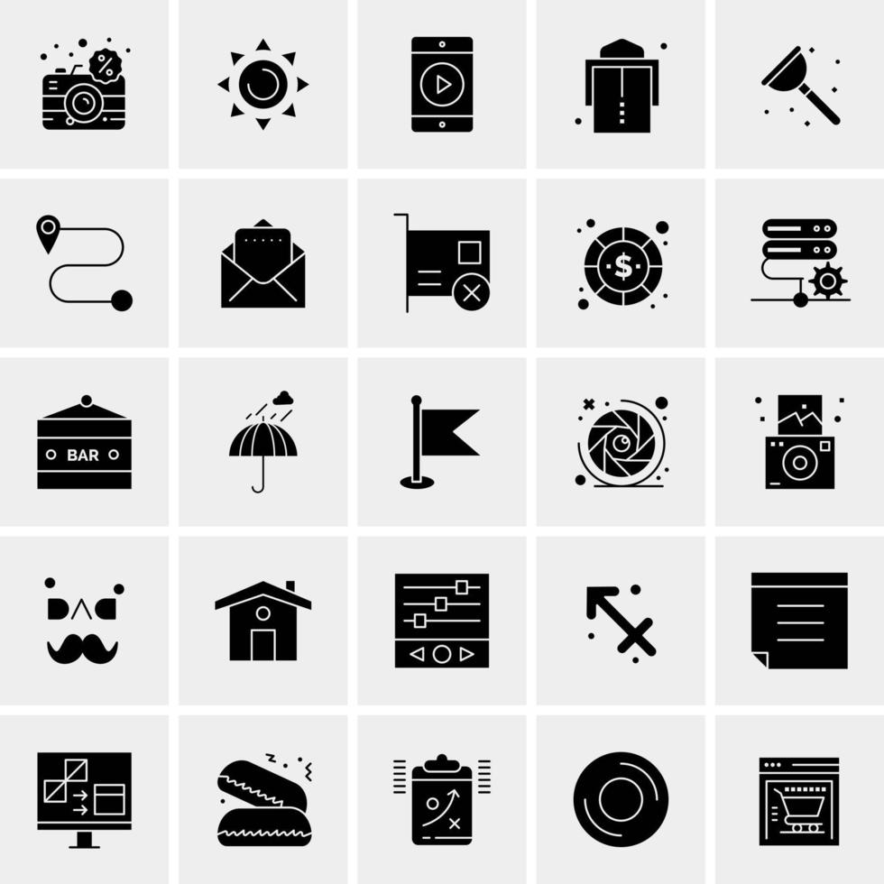 25 universelle Business-Icons Vektor kreative Icon-Illustration zur Verwendung in Web- und Mobilprojekten