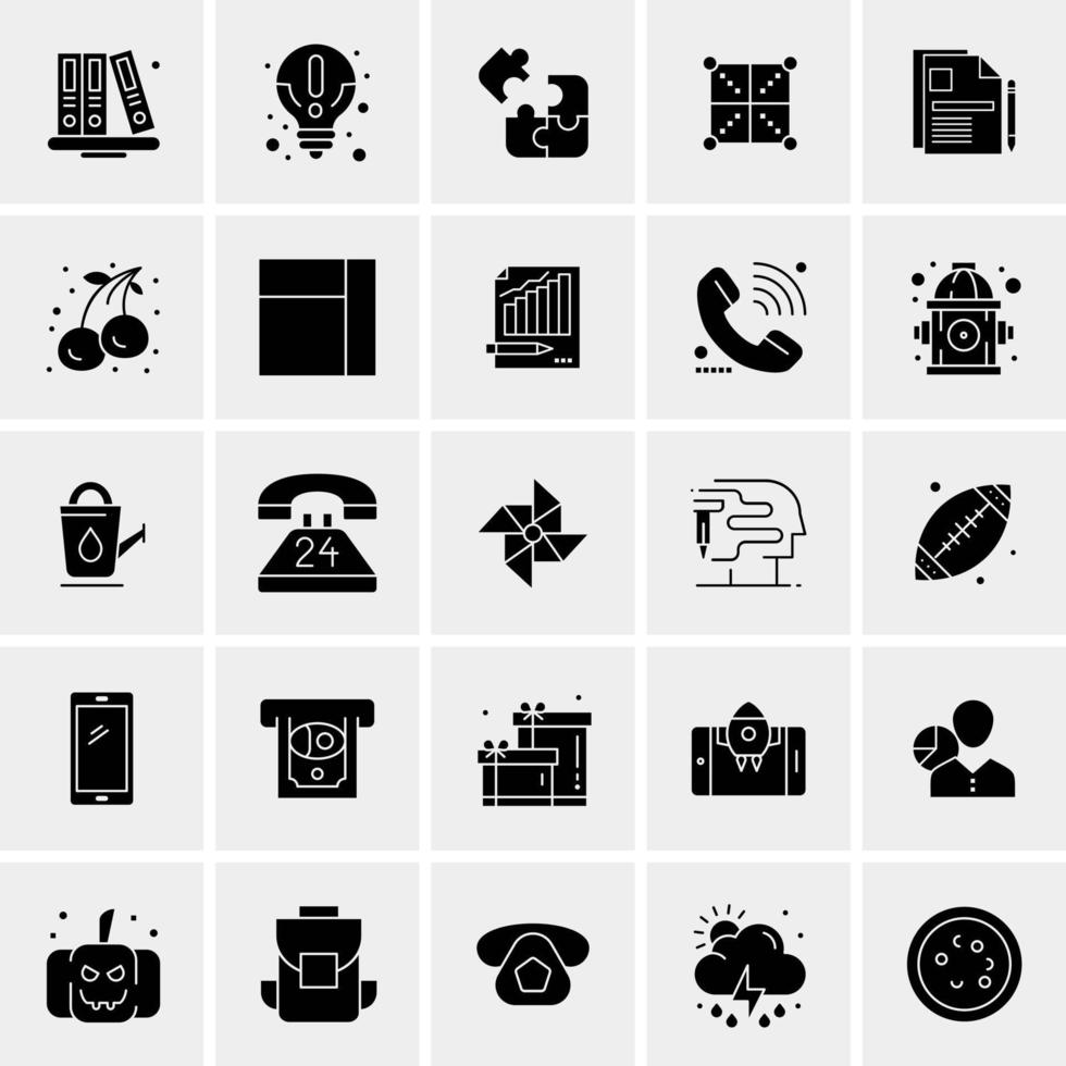 25 universelle Business-Icons Vektor kreative Icon-Illustration zur Verwendung in Web- und Mobilprojekten