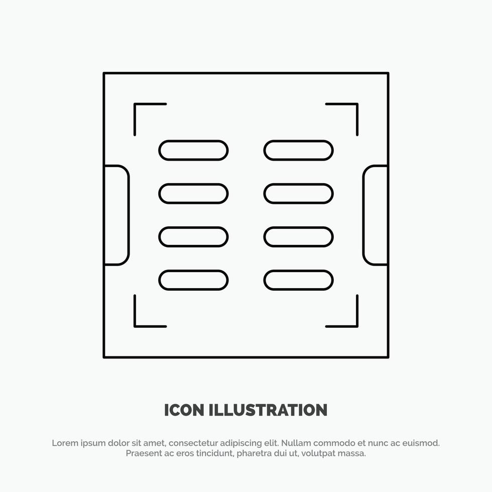 badrum konstruktion dränera dränering linje ikon vektor