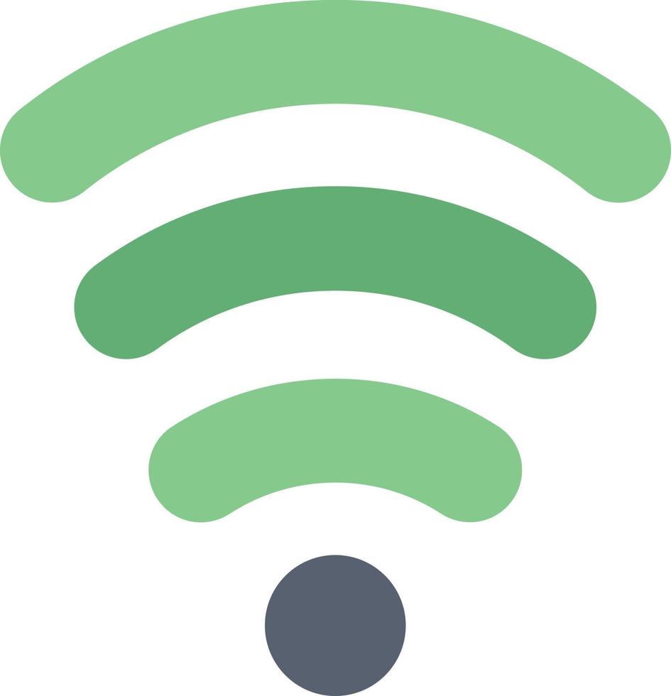 wiFi tjänster signal platt Färg ikon vektor ikon baner mall