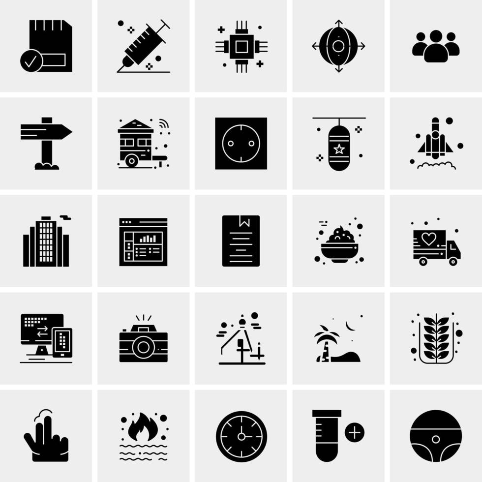 25 universelle Business-Icons Vektor kreative Icon-Illustration zur Verwendung in Web- und Mobilprojekten