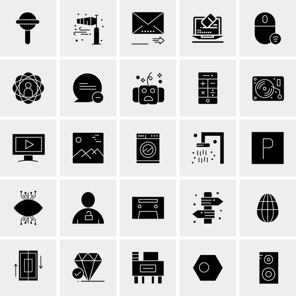 25 universelle Business-Icons Vektor kreative Icon-Illustration zur Verwendung in Web- und Mobilprojekten