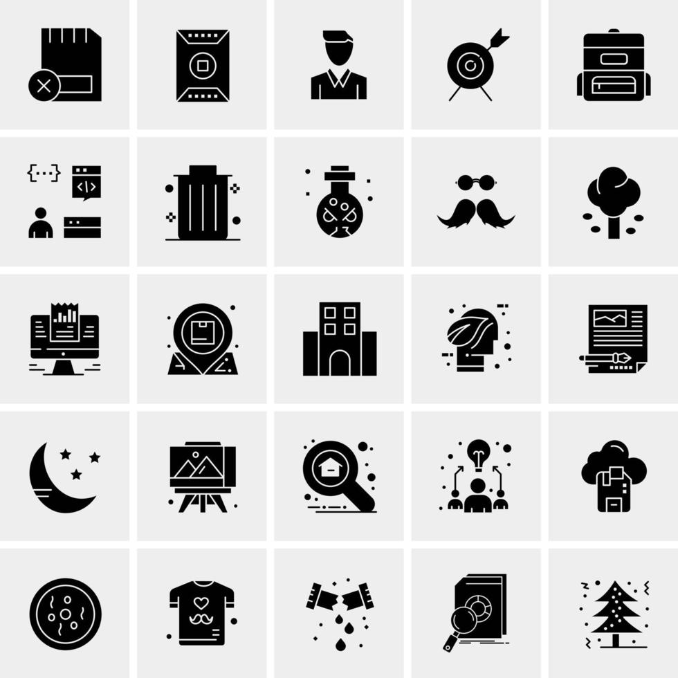 25 universelle Business-Icons Vektor kreative Icon-Illustration zur Verwendung in Web- und Mobilprojekten