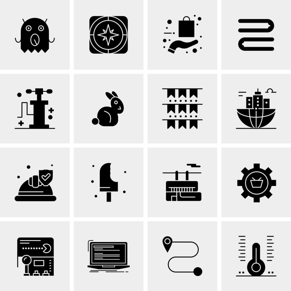 16 universelle Business-Icons Vektor kreative Icon-Illustration zur Verwendung in Web- und Mobilprojekten