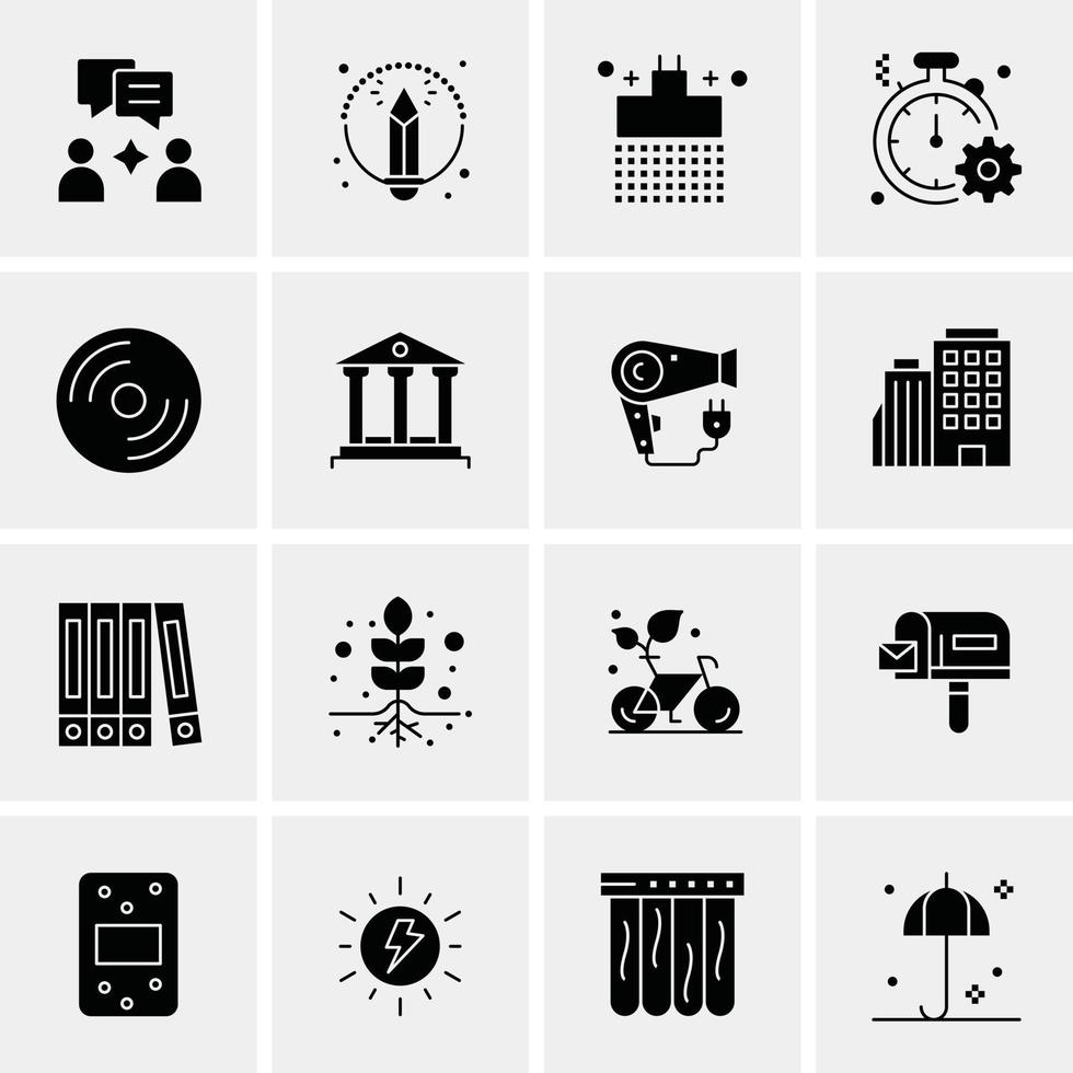 16 universelle Business-Icons Vektor kreative Icon-Illustration zur Verwendung in Web- und Mobilprojekten