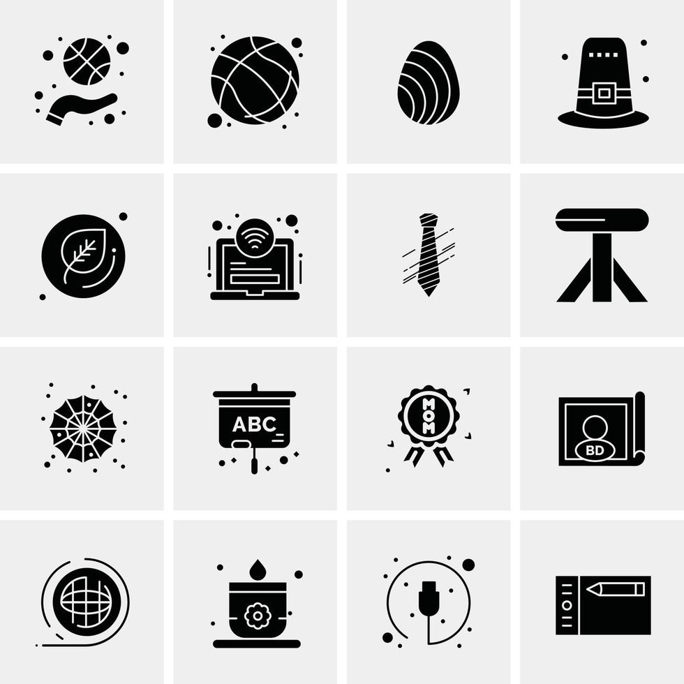 16 universelle Business-Icons Vektor kreative Icon-Illustration zur Verwendung in Web- und Mobilprojekten