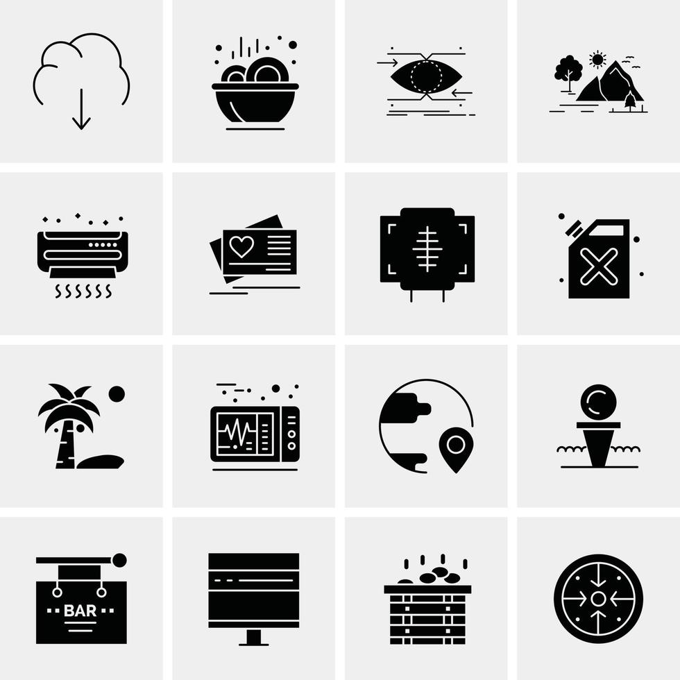 16 universelle Business-Icons Vektor kreative Icon-Illustration zur Verwendung in Web- und Mobilprojekten