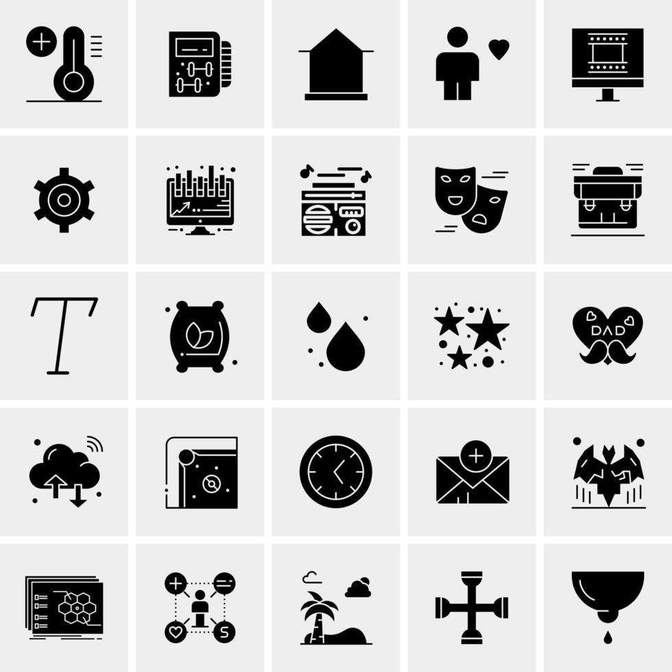 25 universelle Business-Icons Vektor kreative Icon-Illustration zur Verwendung in Web- und Mobilprojekten