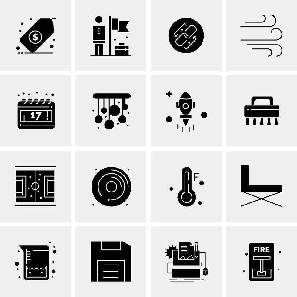 16 universelle Business-Icons Vektor kreative Icon-Illustration zur Verwendung in Web- und Mobilprojekten