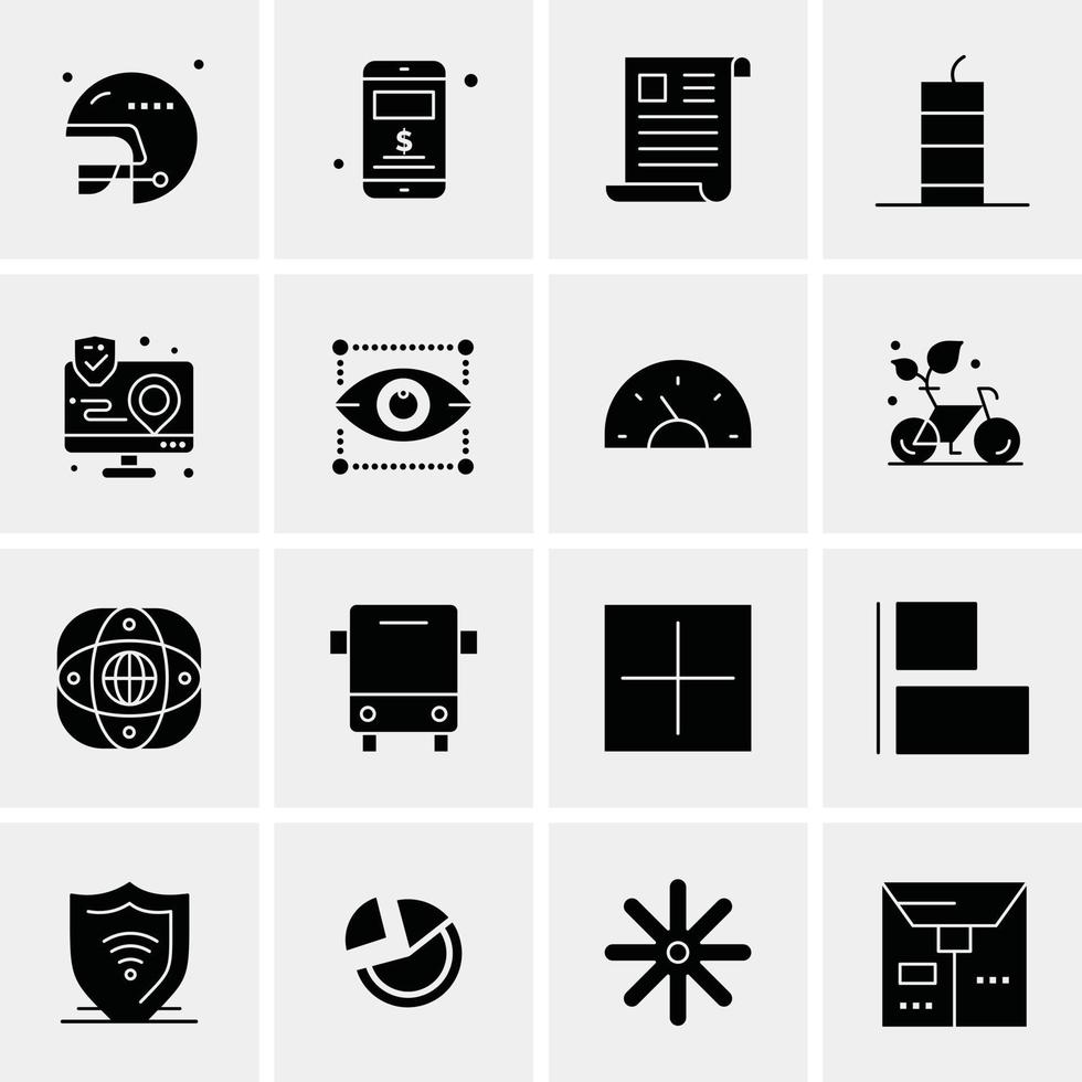 16 universelle Business-Icons Vektor kreative Icon-Illustration zur Verwendung in Web- und Mobilprojekten