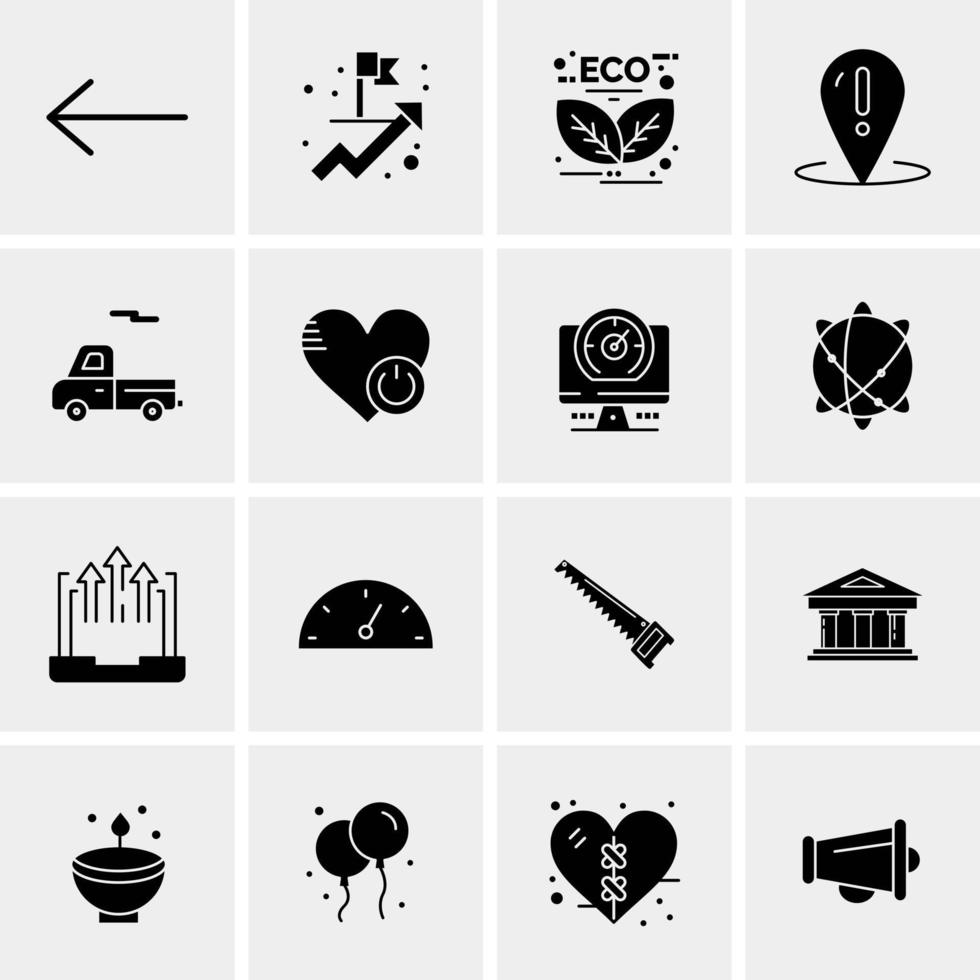 16 universelle Business-Icons Vektor kreative Icon-Illustration zur Verwendung in Web- und Mobilprojekten