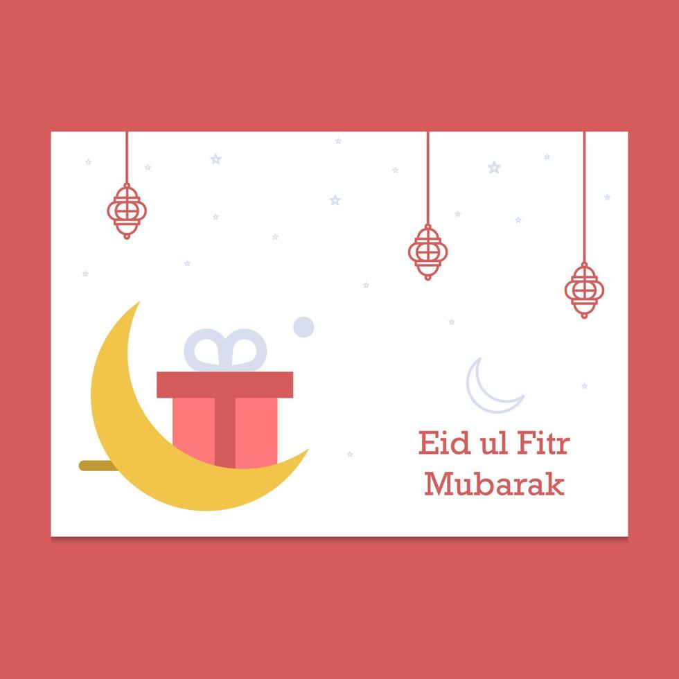 eid mubarak gratulationskort illustration vektor