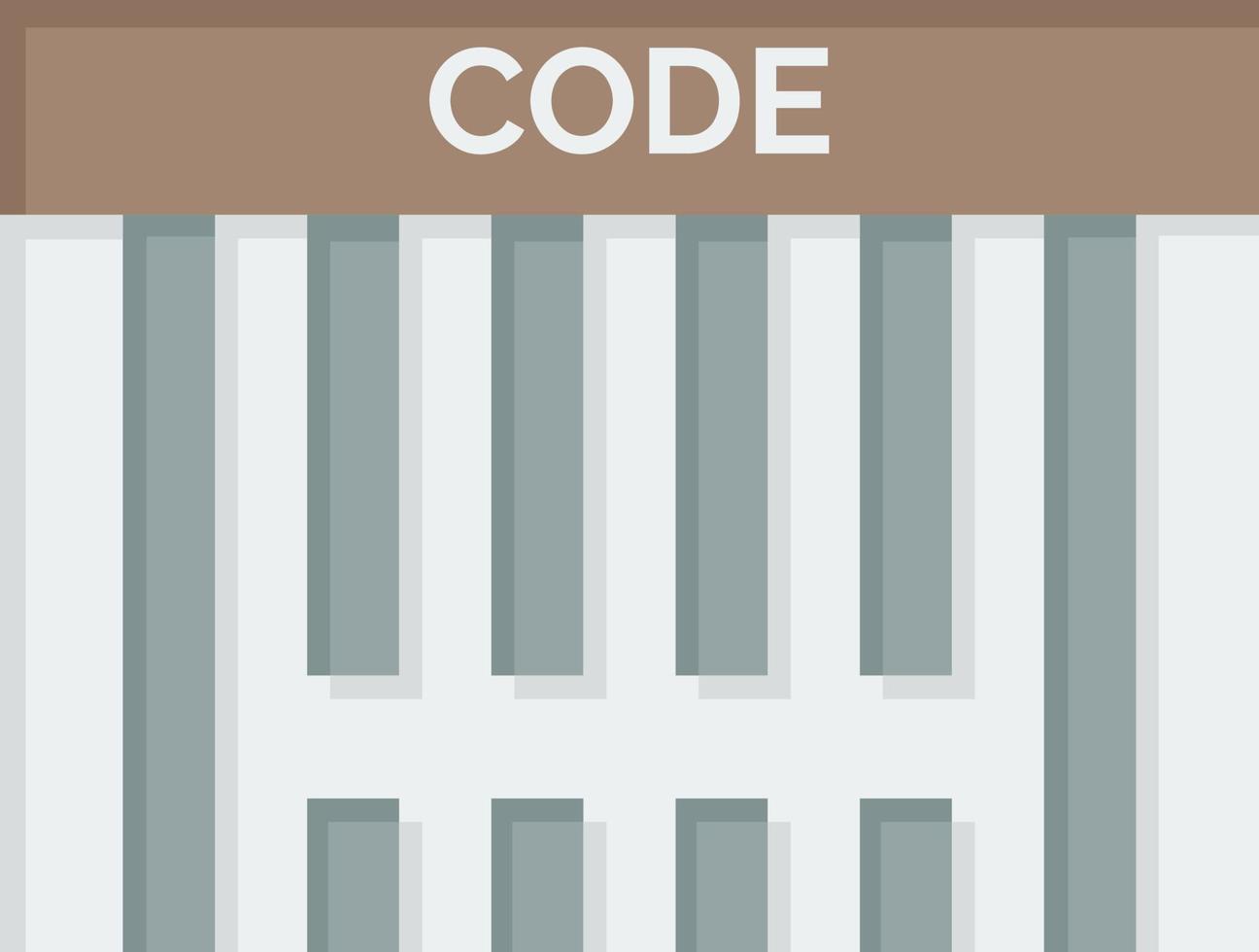 bar barcode einkaufen flachbild farbe symbol vektor symbol banner vorlage