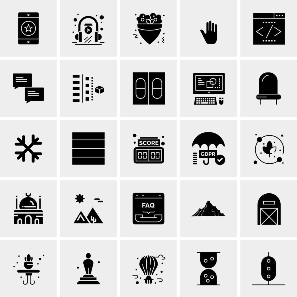 25 universelle Business-Icons Vektor kreative Icon-Illustration zur Verwendung in Web- und Mobilprojekten