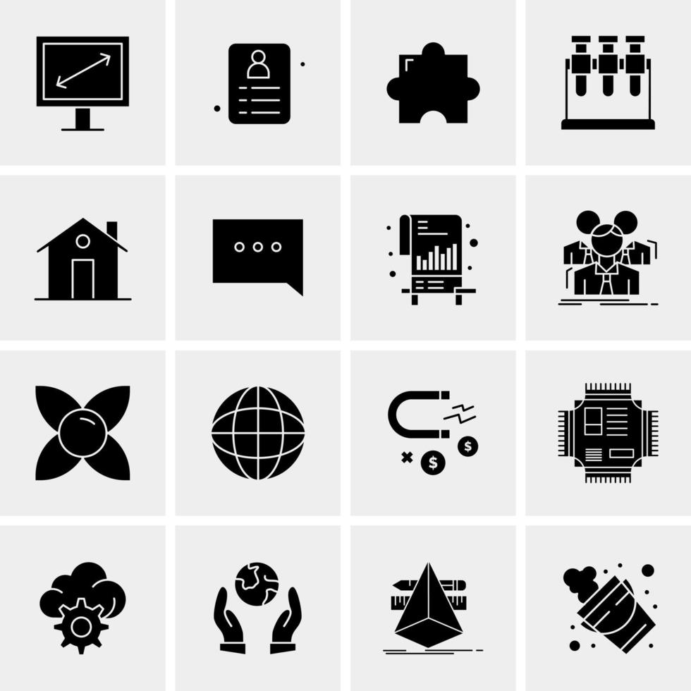 16 universelle Business-Icons Vektor kreative Icon-Illustration zur Verwendung in Web- und Mobilprojekten