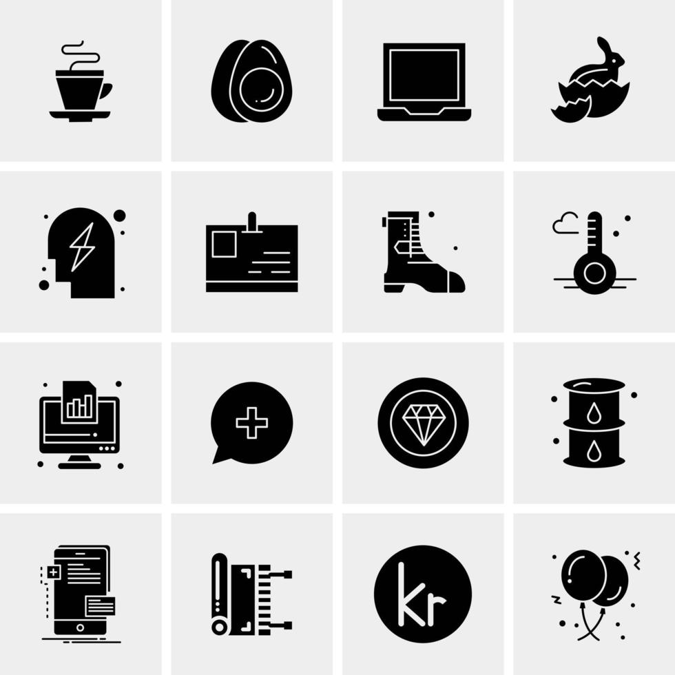 16 universelle Business-Icons Vektor kreative Icon-Illustration zur Verwendung in Web- und Mobilprojekten