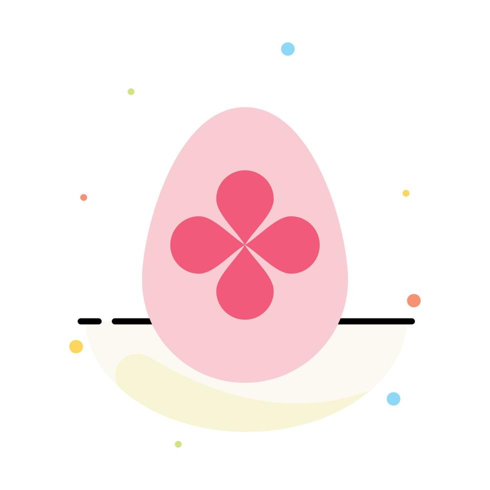 dekoration påsk påsk ägg ägg abstrakt platt Färg ikon mall vektor