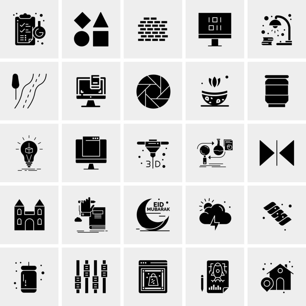 25 universelle Business-Icons Vektor kreative Icon-Illustration zur Verwendung in Web- und Mobilprojekten