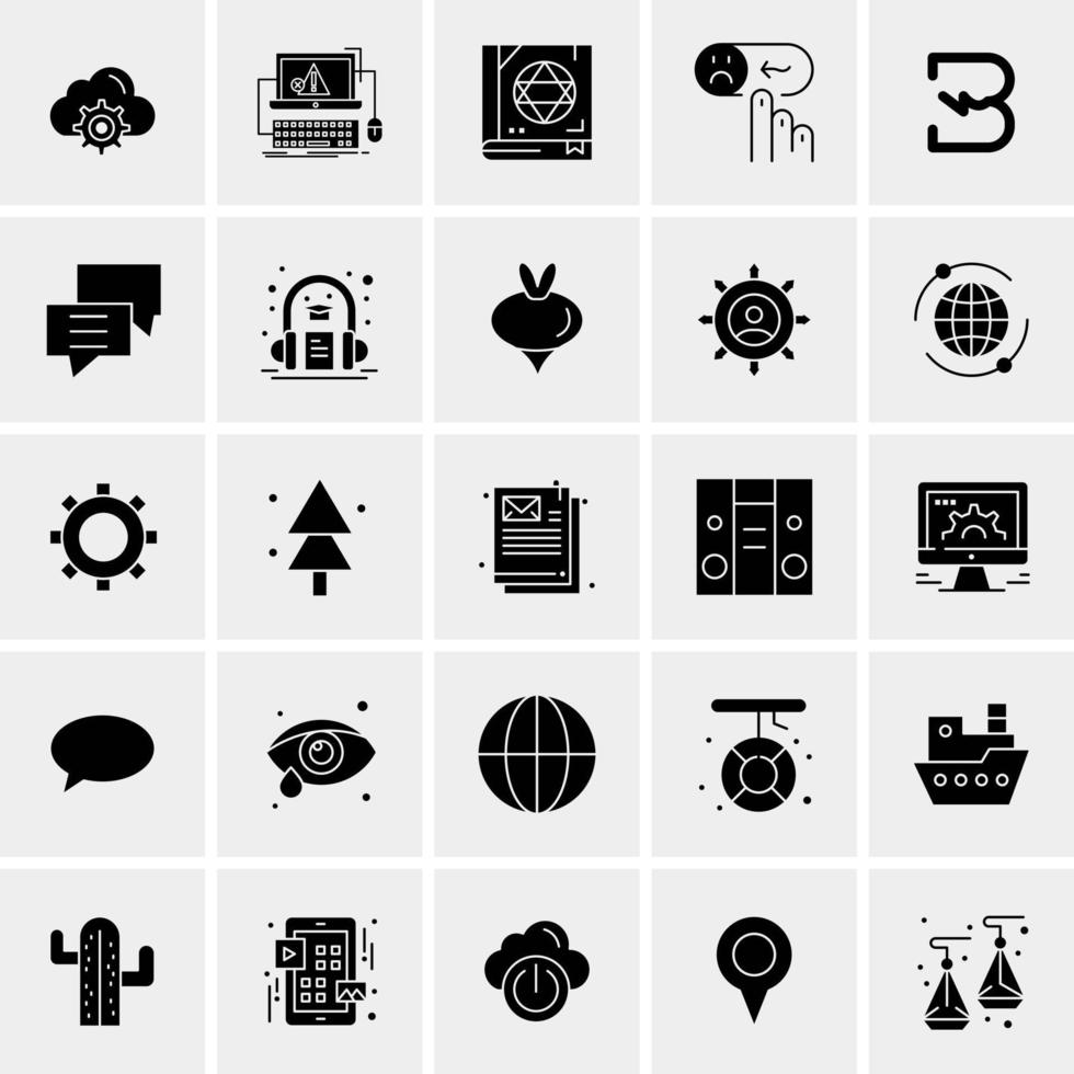 25 universelle Business-Icons Vektor kreative Icon-Illustration zur Verwendung in Web- und Mobilprojekten